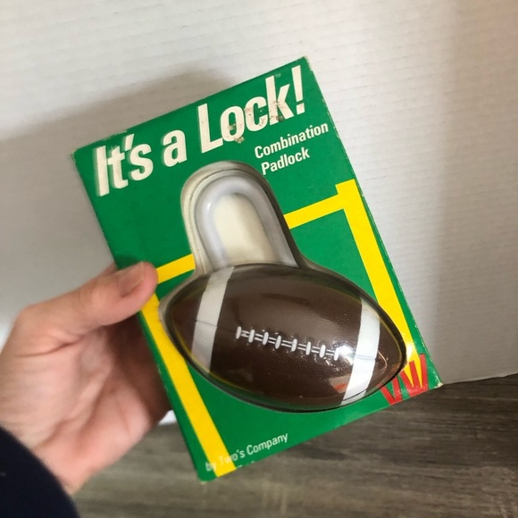 Vtg Football Combination Padlock - Picture 8 of 8